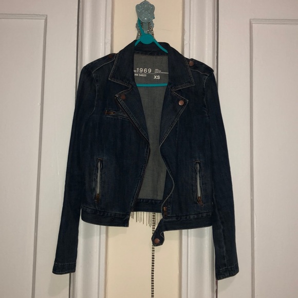 Biker Jean Jacket - Picture 1 of 11